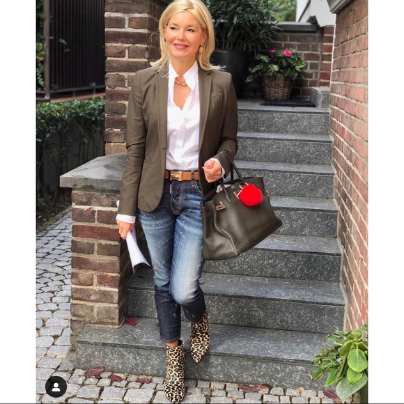 NWT Kenneth Cole Gentle Souls Ella Leopard Print Calf Hair Wedge Bootie - Sz 6.5 - Picture 14 of 16